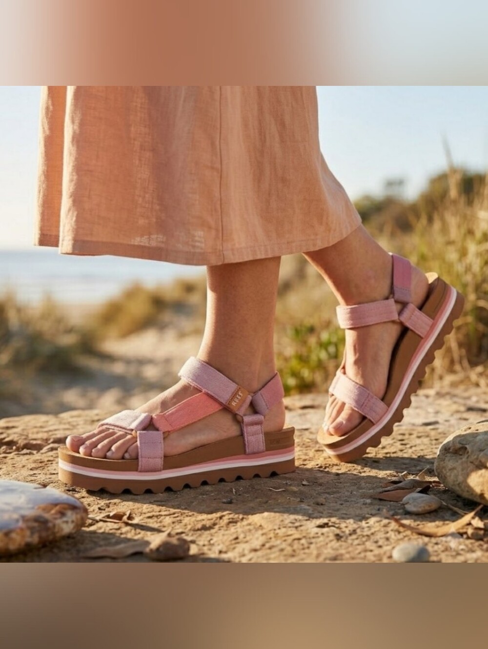 NEW! Reef Women's Platform Sandals Sz 9